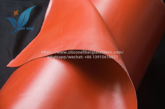 Heavy Duty 1.5mm Fireproof Silicone Rubber Fabric Anti Aging