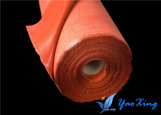 Waterproof Silicone Fiberglass Fabric Anti Corrosive 1.0mm - 3.0mm Thickness