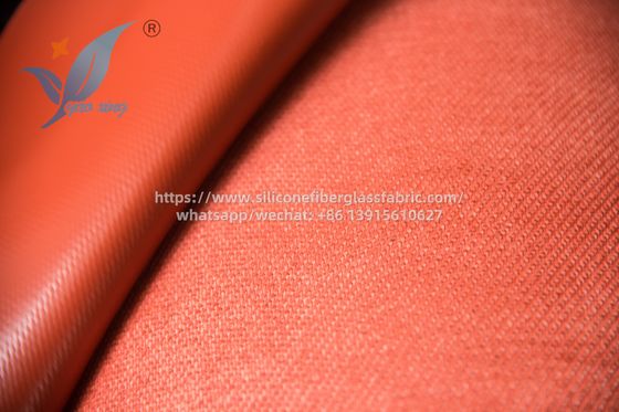 Soft Fireproof Silicone Fiberglass Fabric High Strength For Fire Doors