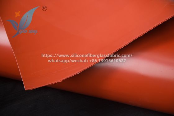 1.5mm Double Sided Fabric Silicone Coated Fiberglass For Duct Connectors