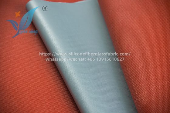 Grey 100m Silicone Coated Fiberglass Fabric Insulation Material
