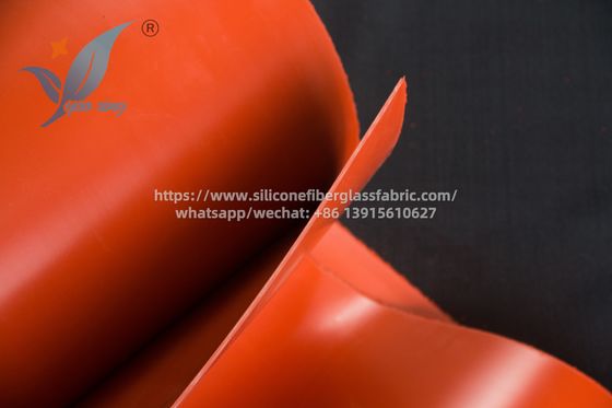 Double Sided Fireproof Composite Silicone Fiberglass Fabric Heavy Duty