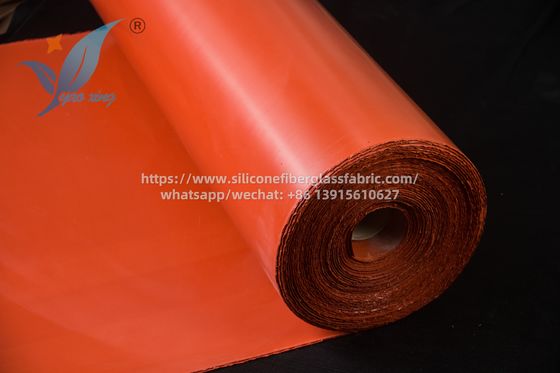 Double Sided Fireproof Composite Silicone Fiberglass Fabric Heavy Duty