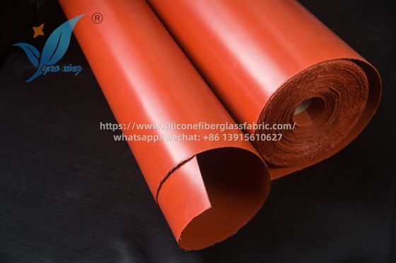 1m Width Outdoor Fire Blanket Silicone Rubber Coated Glass Fabric 3.0mm For Heat Resistance