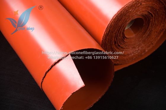 1m Width Outdoor Fire Blanket Silicone Rubber Coated Glass Fabric 3.0mm For Heat Resistance
