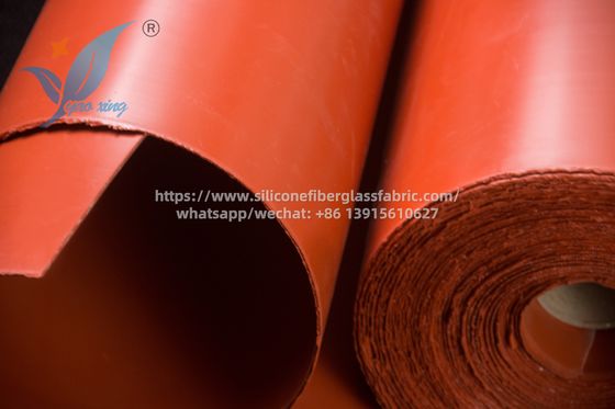 1m Width Outdoor Fire Blanket Silicone Rubber Coated Glass Fabric 3.0mm For Heat Resistance