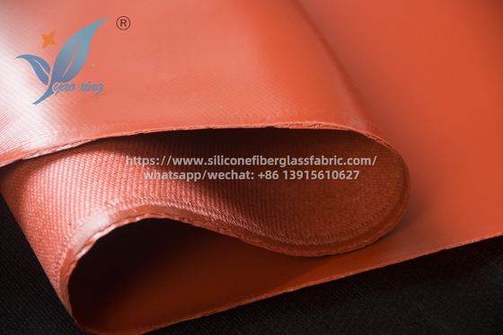 1.5m Width Silicone Coated Fiberglass Fabric For Fire Doors High Strength Soft Texture