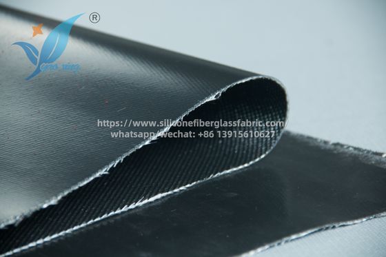 Single Sided 3mm Silicone Coated Heat Insulation Fabric Fiberglass Cloth