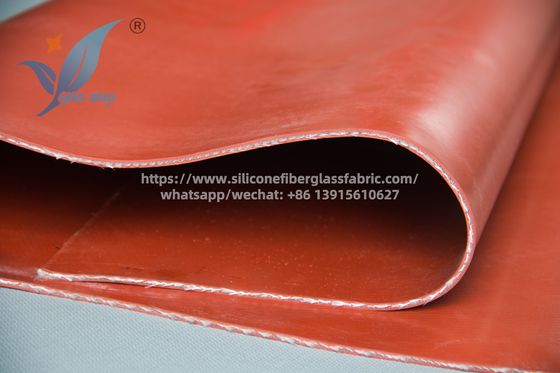 Red Silicone Fiberglass Fabric for Fire Blankets and Expansion Joints