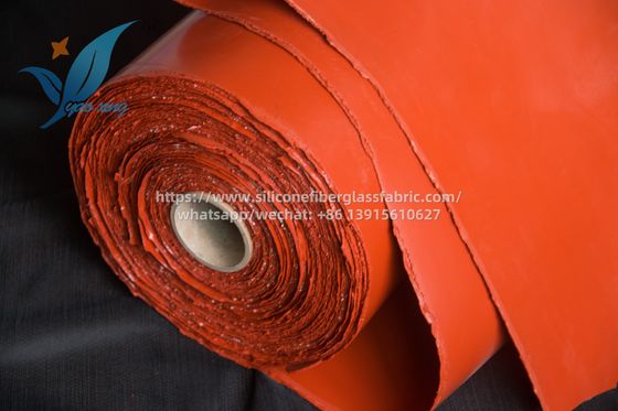 Red Silicone Fiberglass Fabric for Fire Blankets and Expansion Joints