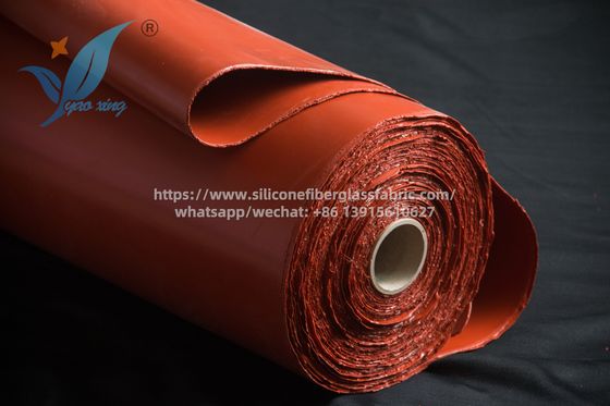 Red Silicone Fiberglass Fabric for Fire Blankets and Expansion Joints