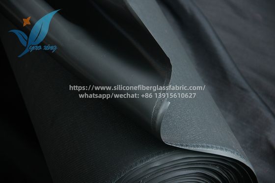 1mm Silicone Rubber Coated Fiberglass Welding Blanket Fireproof Fabric