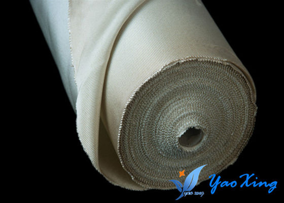 Plain High Temperature Fiberglass Cloth With Steel Wire Inside Good Heat Insulation