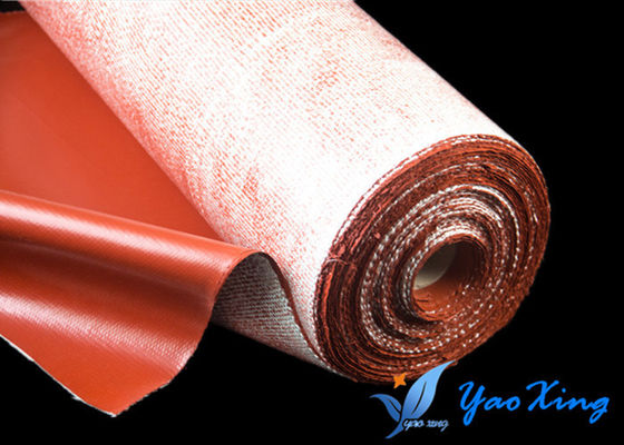 Anti - Aging Silicone Fiberglass Fabric  Good Heat Insulation And Soft Surface