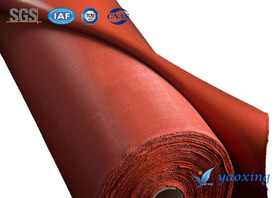 Fireproof Twill Woven 0.42mm Silicone Coated Fiberglass Cloth