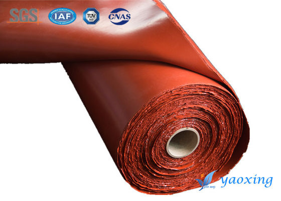 Anti - Corrosion Silicone Coated Fiberglass Fabric With Good Aging Resistant