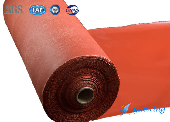 1.5mm Red Single Side Silicone Coated Fiberglass Fabric