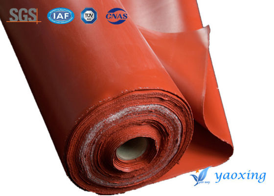 1.5mm Red Single Side Silicone Coated Fiberglass Fabric