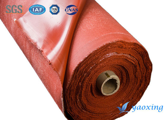 Industrial Smooth Silicone Fiberglass Cloth / Soft Fiberglass Temperature Resistance