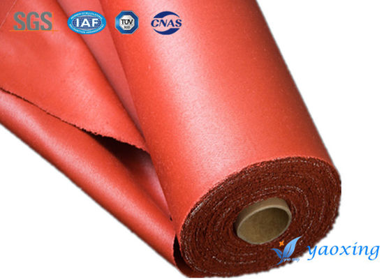 3.5mm Red Twill Woven Silicone Coated Fiberglass Fabric