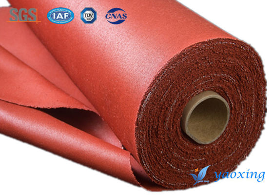 Double Sides Silicone Rubber Coated Fiberglass Fabric With Grey Color