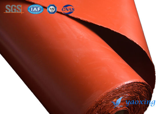 1.5mm Red Single Side Silicone Coated Fiberglass Fabric