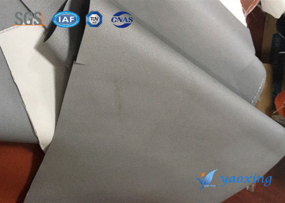 Silicone Rubber Fireproof Fiberglass Fabric Flame Retardant Gray